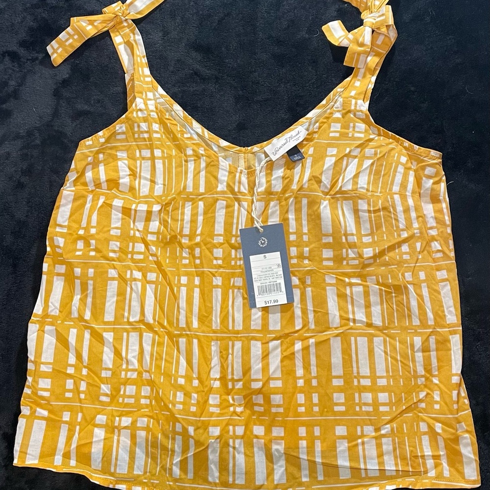 Universal Thread Yellow Tie Front Camisole